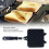 Sandwich Maker Double Sided Black 15 cm 3