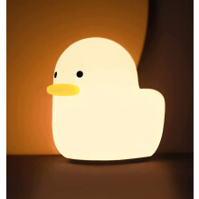 Dimbaar siliconen eendje LED-nachtlampje met aanraaksensor, zacht gloeiende tafellamp voor slaapkamer en kinderkamer