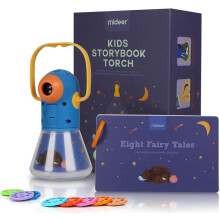 Multifunctionele projectorlamp voor kinderen met 8 sprookjes voor jongens en meisjes, draagbare verhalenlamp