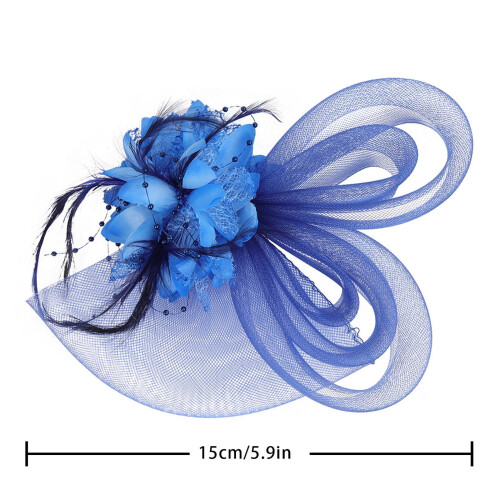 Women's Elegant Flower Mesh Fascinator Hat 2