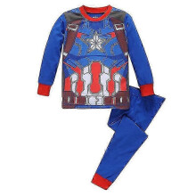 (1-2 Years, Captain America A) Kids Boys Wear Pajamas Set Outfit Lounwear Sleepwear
