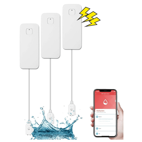 WiFi Water Leak Detector Home Use 3 Pack 1
