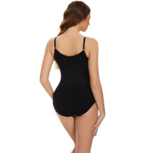 (Black, 2XL) Seamless Women's Bodysuit with Tummy Control, Butt-Lift & Triangle Back Shaping Lingerie