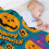 Halloween flannel throw blanket ghost skeleton pumpkin 5