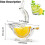Happon lemon slice squeezer bird shape 6 pcs 6