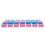 JINGDAN Pill Box Organizer 7 Days 4 Times Daily 28 7