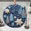Blue Snowman Ornament Christmas Tree Decor 3 inch 4
