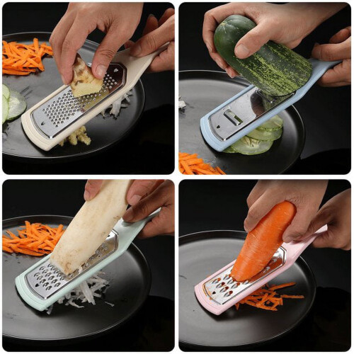 Set di grattugia per limoni e formaggio Roofei, 5 pezzi in acciaio inox 2