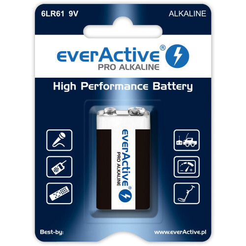 Alkaline battery  6LR61 9V (R9*) everActive Pro