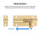 Deadbolt Lock Brass Door Bolt 2 pcs 2