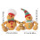Gingerbread Man Plush Doll Soft Stuffed Sitting Cookie 6