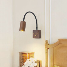 Applique Murale Rétro avec Bras Rotatif à 360 Degrés, Lampe de Chevet Japonaise pour Chambre à Coucher et Lecture