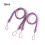 Polyester curtain holdback purple waved rope 2 pieces 3