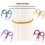 Polyester curtain holdback purple waved rope 2 pieces 4