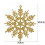 Light Blue Snowflake Ornaments Plastic Glitter 6 Pack 8