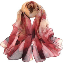 Fashion scarf for women, lightweight, printed, floral pattern, scarf, fashionable scarves
