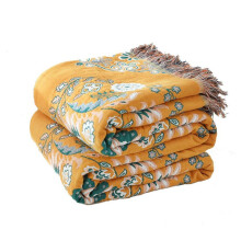 Coperta, copriletto, coperta per TV, coperta per divano, coperta per camera da letto, gialla, 150 x 200 cm