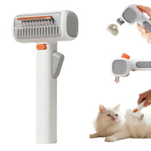 2-in-1 Pet Brush Self-Detangling Comb - Depilatory Tool, Pet Self-Detangling & Grooming Comb for Various Hair Lengths