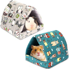 Tierhaus Meerschweinchen Haus,Hamster Versteck,waschbar, 2 Stück, für Mäuse, Chinchillas, Hamster,Igel, Frettchen, Bardrachen und Ratten
