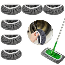 Têtes de rechange pour balai Swiffer, lot de 6, lavables (pour la maison, les appartements, les hôtels, les voitures, le nettoyage des sols,