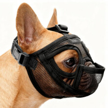 Muzzle for French Bulldogs – Breathable dog muzzle with short snout, protection against biting, chewing & picking up