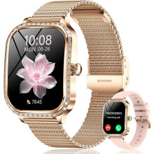 Women's Smartwatch, Latest Fitness Watch with Call Function, Smartwatch (4.45 cm/1.75 inch), IP68 Waterproof, Watch for Android and iOS, Fit