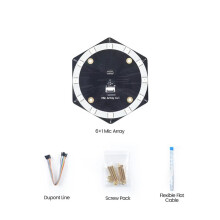 6+1 Mic Array Sound Source Localization Beamforming USB Driver-Free Sound Card Microphone Array