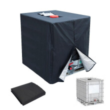 Bâche solaire pour réservoir d'eau de 1000 L, étanche, anti-poussière, protection UV, pour récupérateurs d'eau de pluie, conteneurs IBC, rés