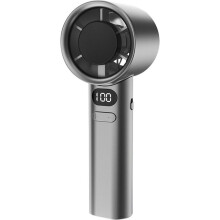 Handventilator Mobiler USB Handventilator mit Akku, LED Display, 120 Stufen, tragbar, LED-Anzeige, 120 Stufen, 5200 mAh Akku, kompakt, USB aufladbar