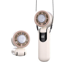 Handventilator Tragbarer USB-Handventilator, Faltbarer Mini Ventilator mit, Umhängeband für Zuhause, Büro, Schlafzimmer, Outdoor, Reisen
