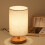 Wood Bedside Lamp Warm White 1 Pack 6