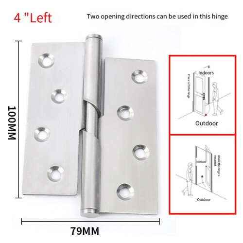 Stainless Steel Butt Hinges Left Right 3-inch 1