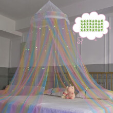 Runder Kuppel-Betthimmel für Kinder, Prinzessinnen-Moskitonetz, Baby-Baldachin, Spielzimmer-Kinderbett-Baldachin, dekorativer Hänge-Kinderzi