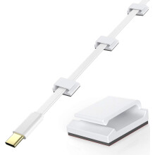 100 selbstklebende, verstellbare Kabelclips, hochwertige Acryl-Kabelorganisatoren für Schreibtisch, PC-Ladegerät, Lampe, LED-Streifen, Auto