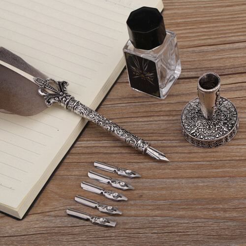 English calligraphy dip pen set with 5 nibs 1