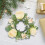 Artificial Green Rose Wreath Candle Holder 12-inch 2
