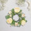 Artificial Green Rose Wreath Candle Holder 12-inch 4