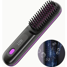 Kabelloser 3-in-1-Haarstyler zum Glätten, Locken und Trocknen, MCH-Keramik, 3 Heizstufen, 160-200 C, Anti-Frizz,