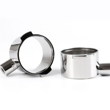 Pour 51MM Alliage Sans Fond Poignée Tête Double Oreille Accessoire Machine à Café Accessoires Sans Filtre Panier