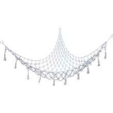 Hängematte zur Aufbewahrung von Spielzeug und Kuscheltieren, Netzorganizer, 142 x 106 x 106 cm, Tragkraft bis zu 15 kg