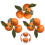 Artificial Orange Fruit Decor 9 pcs 6