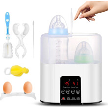 4-in-1-Babyflaschenwärmer, Flaschensterilisator, Babynahrungswärmer, Warmhaltefunktion, LCD-Display