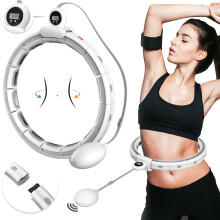 Intelligenter Hula-Hoop-Reifen mit 20 Segmenten, 360-Massage, verstellbarem Gewicht, ideal für Anfänger und Heimfitness