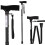 Folding walking stick ACTIONMED black 1