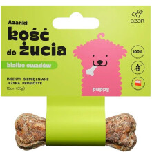 AZANKI Bone with Insects and Probiotic Puppy - Dog Treat - 10 cm