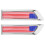 2St Metaal Auto Emblemen Amerikaanse Zelfklevend 3D Stickers 6