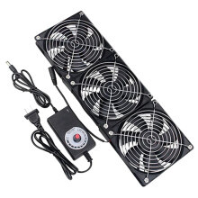 Ventilateur de Refroidissement 120 mm 3000 Tr/Min avec Contrôleur 12 cm 12 V 220 V BTC Châssis de Machine Poste de Travail Armoire Radiateur