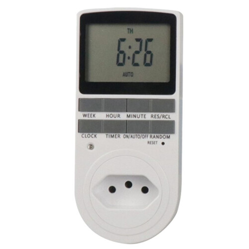 Intelligent Digital Temperature Controller BR  Socket LCD Display Indoor Timing Power  120V 60Hz
