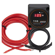 Dual Battery Isolator Kit 12V 140Amp Manual and Auto Modes VSR Voltage Sensitive Relay with LCD Screen for ATV UTV RV