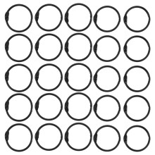 50St Mini Metalen Ringclips Voor Papieren En Notitiekaarten